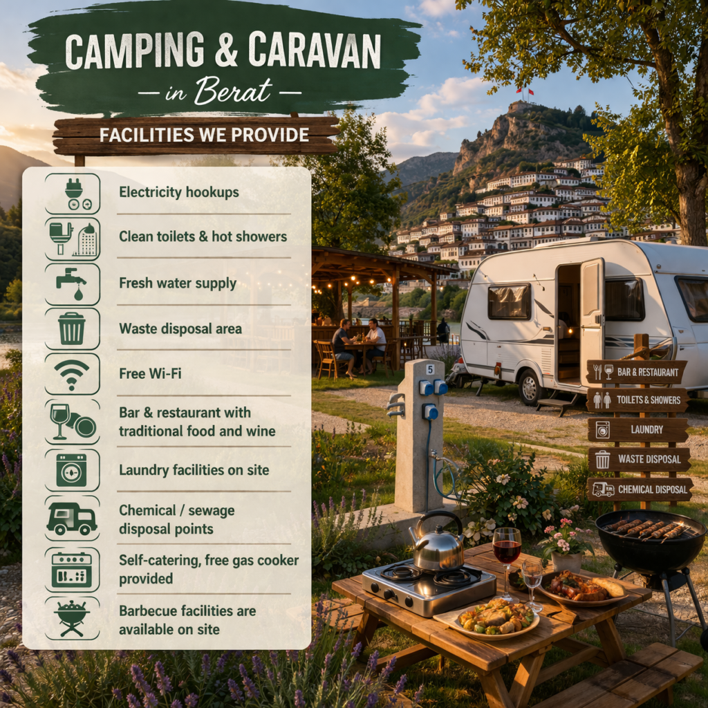 berat caravan camping facilities